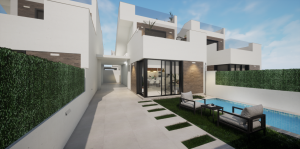 Superbe Villa Neuve T4 à Los Alcázares avec vue Mer